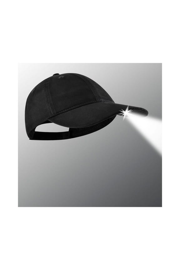 LED Hat Light - POWERCAP 3.0 USB Rechargeable Baseball Cap with Light Built in - LED Cap Visor Light with Bright Headlight and IPX4 Rating Gifts for Dad Father Men Husband