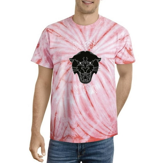 Panther With No Fear Quote Tie Dye Cyclone Men -Image by Shutterstock, Male Medium