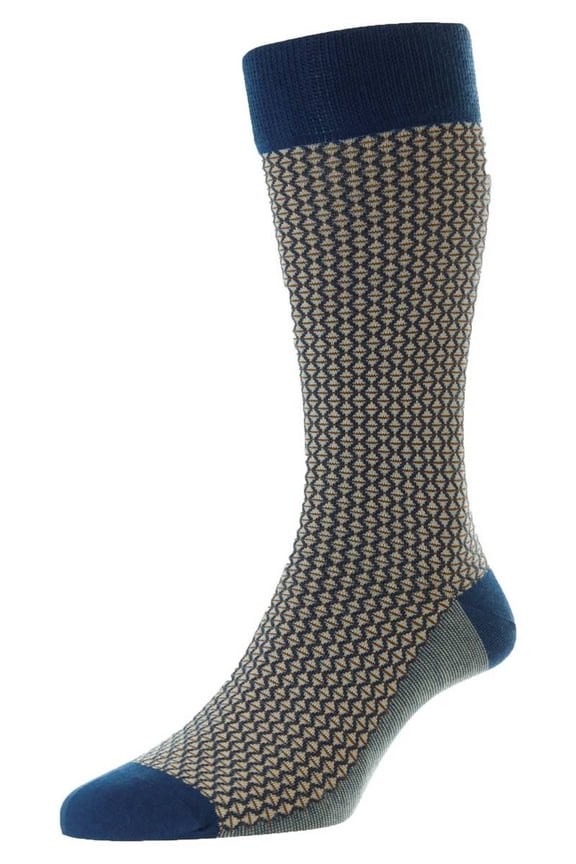 Elgar Egyptian Cotton Socks - Ocean Blue