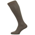thumbnail image 1 of Pantherella Men's Dark Brown Mix Danvers Mid Calf Dress Sock - L, 1 of 1
