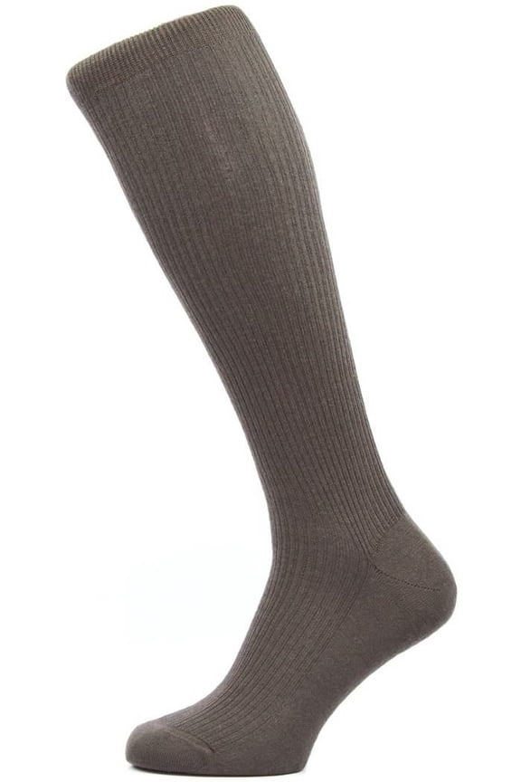 Naish Rib Over the Calf Merino Wool Socks - Chocolate