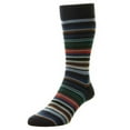 thumbnail image 1 of Pantherella Quakers All Over Multi Stripe Merino Wool Socks - Navy, 1 of 1
