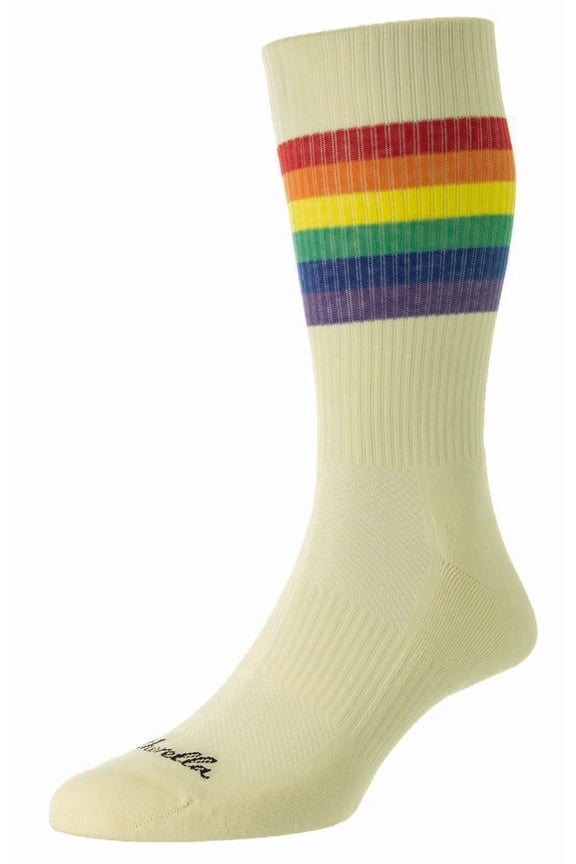 Shine Egyptian Cotton Sports Socks - Cream