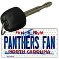 thumbnail image 1 of Panthers Fan North Carolina State License Plate Tag Key Chain KC-10774 3" x 1.5" Key Chain (KC), 1 of 1