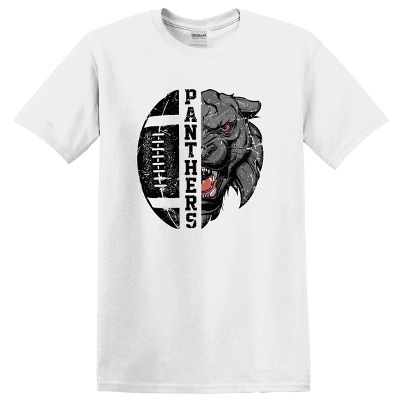 Panthers Football Mom School Spirit Graphic T-Shirt