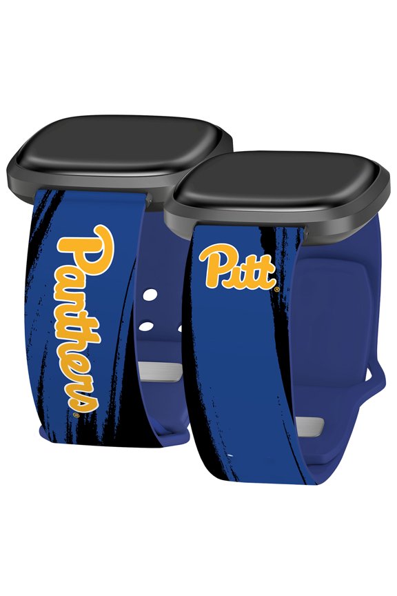 Panthers HD Paint Stripe Unisex Watch Band for FitBit Versa 3 & Sense (Short)