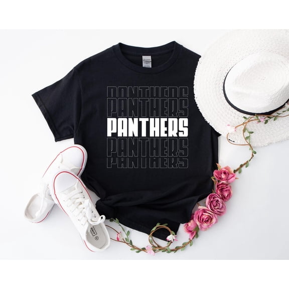 Panthers Mascot Shirt: Team Spirit Back To School Tee SWEATSHIRT All Size S-5XL