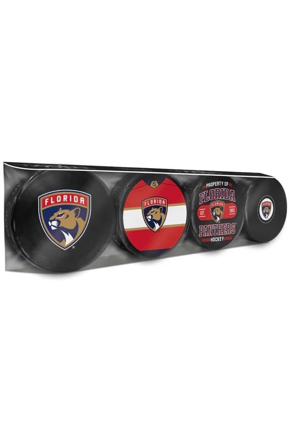 Panthers Officially Licensed 4-Pack Hockey Puck Collection