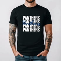 Panthers Team Mascot Spirit Sports Fan Football Game Day Support Unisex T-Shirt, for men & women, up to size 5XL.