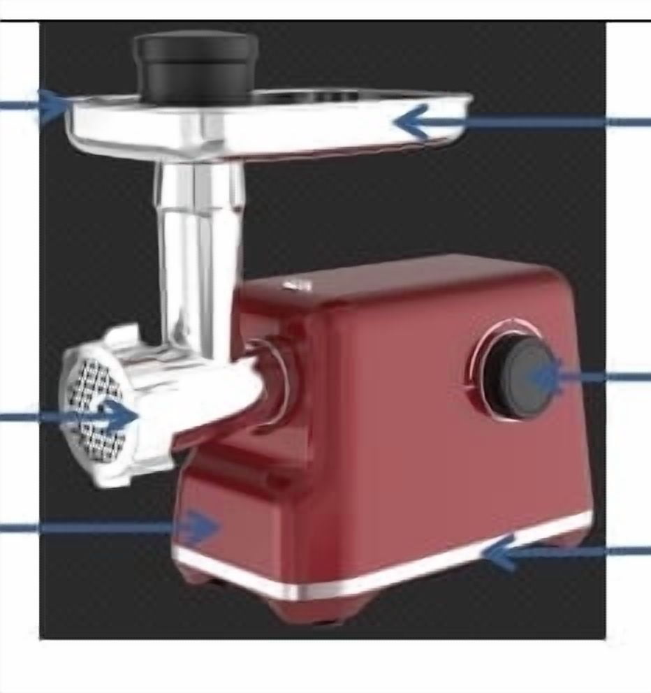 Panti 300W Electric Meat Grinder with 3 Grinding Plates, Sausage Stuffing Tubes, Kebbe Kits, ETL Approve,Heavy Duty for Home Kitchen Use,Red
