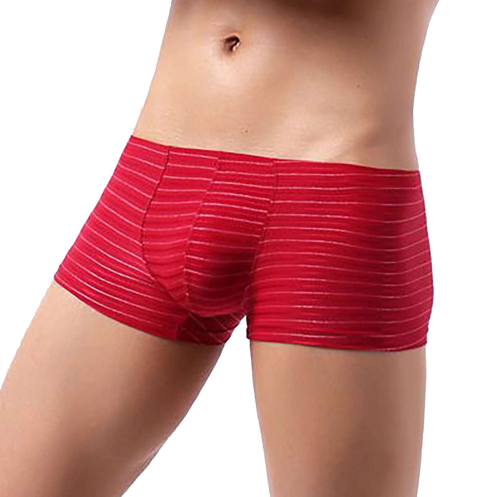 Panties For Men Underwear Fashion Trend Color Stripes Comfortable Low Waist  Boxer Briefs 