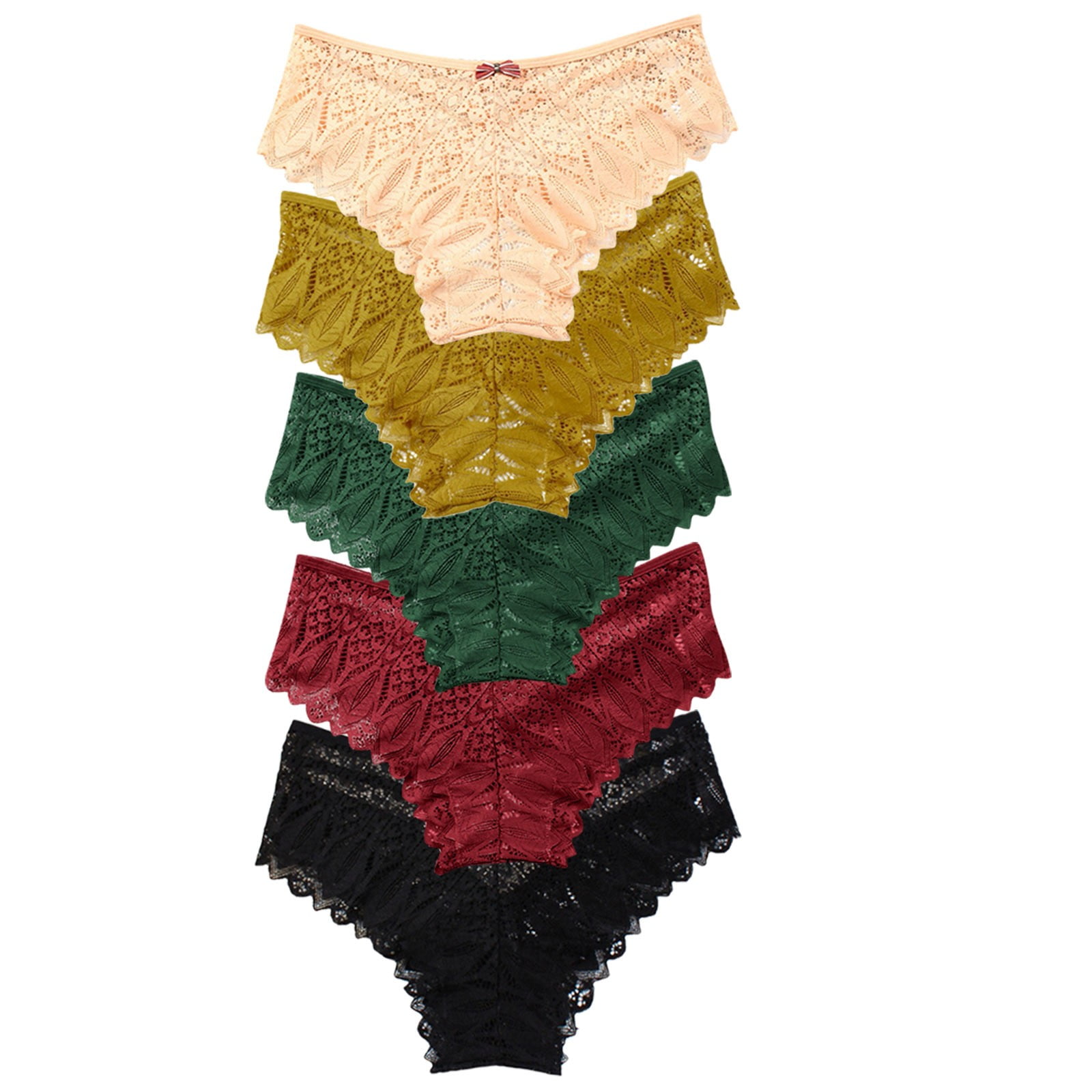 Panties For Women Crochet Lace Lace Up Panty Cute Hollow Out Underwear