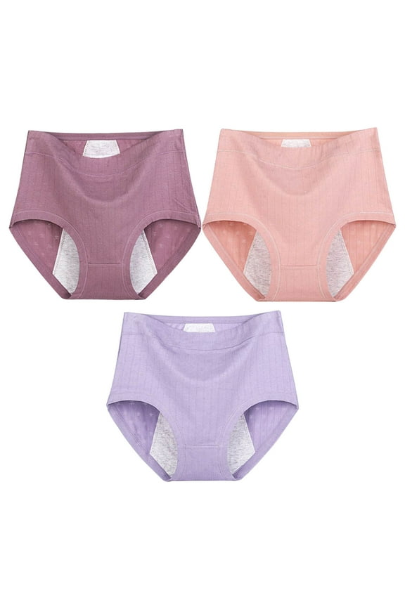 Panties For Women Fashion High Waisted Large Size Underwear High Waisted Underwear Menstrual Anti Side Leakage Aunt Pants Women's Panties