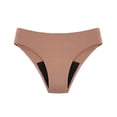 thumbnail image 1 of Panties For Women Menstrual Physiological Swimming Leak Proof 4 Layer Bikini Swim Underwear Nylon Spandex 1 Pc Brown Size Xs-4Xl Women's Panties, 1 of 5