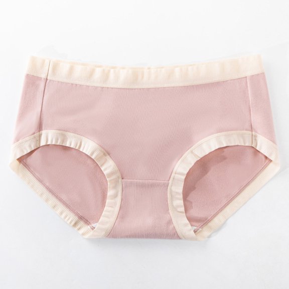 Panties For Women Traceless Briefs Medium Waist Sports Elastic Comfortable Breathable Pants Briefs Up to 65% off