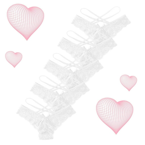 Panties for Women Tbopshirt Brief Underwear,Hipster Underwear,Five Pairs Of Lace Panties For Ladies,Cheeky Panties,Gifts