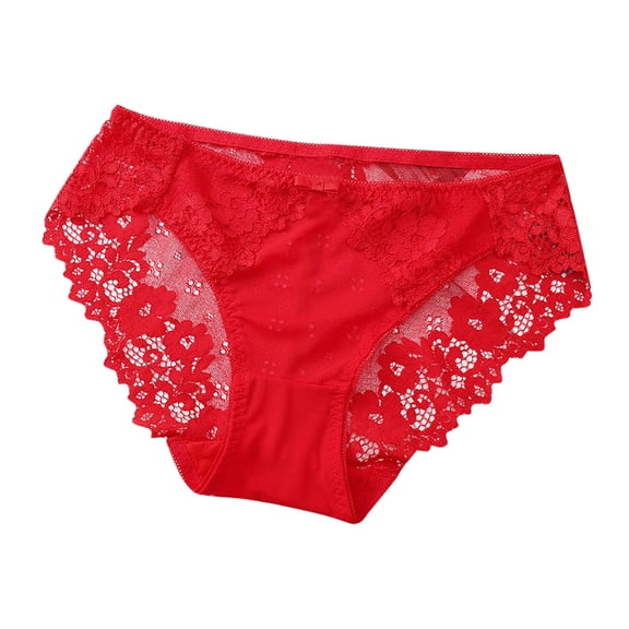 Panties for Women Tbopshirt Brief Underwear,Hipster Underwear,Women Lace Flat Pants Waist Underpant Mid Waist Has Elasticity,Cheeky Panties,Gifts