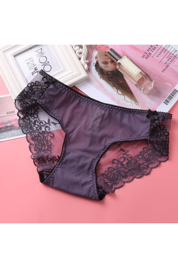 Panties for Women Tbopshirt Brief Underwear,Hipster Underwear,Women Pantie Sexy Lace knicker High Elastic Embroidery Yarn Underpants Underwear,Cheeky Panties,Gifts