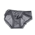 thumbnail image 1 of Panties for Women Clearance!Tbopshirt Brief Underwear,Hipster Underwear,Women's French Vintage Satin Color Lace Panties Mesh Briefs,Cheeky Panties,Gifts,Big Holiday Savings Deals, 1 of 2