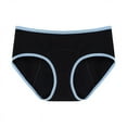 thumbnail image 1 of Panties for Women Tbopshirt Period Underwear,Brief Underwear,Hipster Underwear,Women's Large Cotton Color Postpartum Recovery Physiological Underwear,Cheeky Panties, 1 of 3