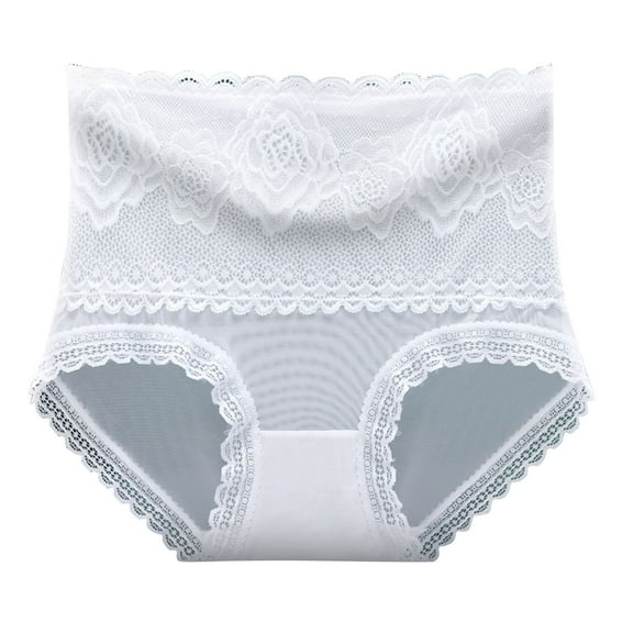 Panties for Women Tbopshirt Womens Panties Briefs,Solid Briefs Ventilate Netting High Waist Underpants,Cheeky Lace Panties Underwear,Gifts for Women