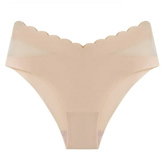 Panties for Women Tbopshirt Womens Panties Briefs,Women' CottonIce Silk Ultra-thinBreathable Seamless Briefs,Cheeky Lace Panties Underwear,Gifts for Women