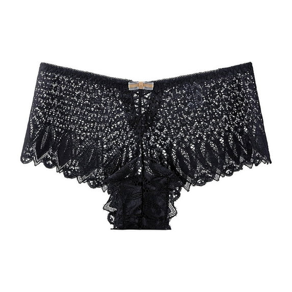 Panties for Women Clearance!Tbopshirt Womens Panties Briefs,Women Sexy Lace Underwear Mid Waist Hollow Out TemptationPanties,Cheeky Lace Panties Underwear,Gifts for Women,Big Holiday Savings Deals
