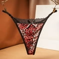 thumbnail image 1 of Panties for Women Tbopshirt Womens Thongs,Hipster Underwear,Women Leopard Lace Mesh Sheer Underwear Lingerie Thongs Panties Briefs,Cheeky Panties,Gifts, 1 of 2