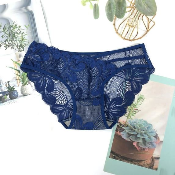 Panties for Women Tbopshirt Womens Thongs,Hipster Underwear,Women's Underwear Low-Rise Panties Silky Comfy Threaded Lace Body Thong,Cheeky Panties