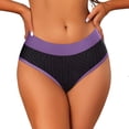 thumbnail image 1 of Xijirk Panties for Women,Seamless Low Rise Bikini Panties Comfort Stretch Lace Trim No Show Underwear for Everyday Casual Wear,Womens Underwear,Purple,L, 1 of 4