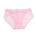 thumbnail image 1 of Panties for Women,Elegant Lace Ladies Underwear Seamless Triangle Panty with Pure Comfortable Breathable Design for Everyday Wear,Womens Underwear,Pink,M, 1 of 3
