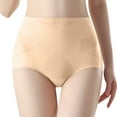 thumbnail image 1 of Panties for Women Pack Womens Shapewear Tummy Underwear High Waisted Body Shaper Butt Lifting Panties Ice Silk Lightweight Underpant Briefs Ladies Panties Khaki L, 1 of 5