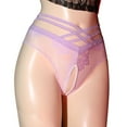 thumbnail image 1 of Panties for Women Tbopshirt Womens Panties Briefs,Women's High Waist Lace Open Transparent Mesh Panties Briefs,Cheeky Lace Panties Underwear,Gifts for Women, 1 of 5