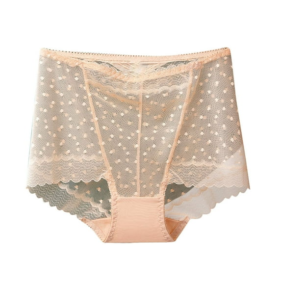 ibuvkizy Panties for Women Large Size High Waist Sexy Lace Ultra-Thin Breathable Mesh Butt Lifting and Control Panties,Women Panties,Womens Underwear