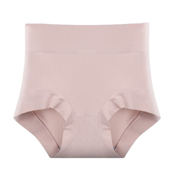 ibuvkizy Panties for Women Pants Womens Underwear,Ladies Soft Stretchy Briefs,Women's Large Size High Waist Tummy Butt Lifting Solid Color Breathable Underwear Briefs