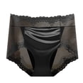 thumbnail image 1 of ibuvkizy Panties for Women Pants Womens Underwear,Ladies Soft Stretchy Briefs,Women's Large Size High Waist Tummy Butt Lifting Solid Color Lace Breathable Underwear Briefs, 1 of 4