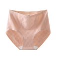 thumbnail image 1 of ibuvkizy Panties for Women Pants Womens Underwear,Ladies Soft Stretchy Briefs,Women's Large Size High Waist Tummy Butt Lifting Solid Color Lace Breathable Underwear Briefs, 1 of 3