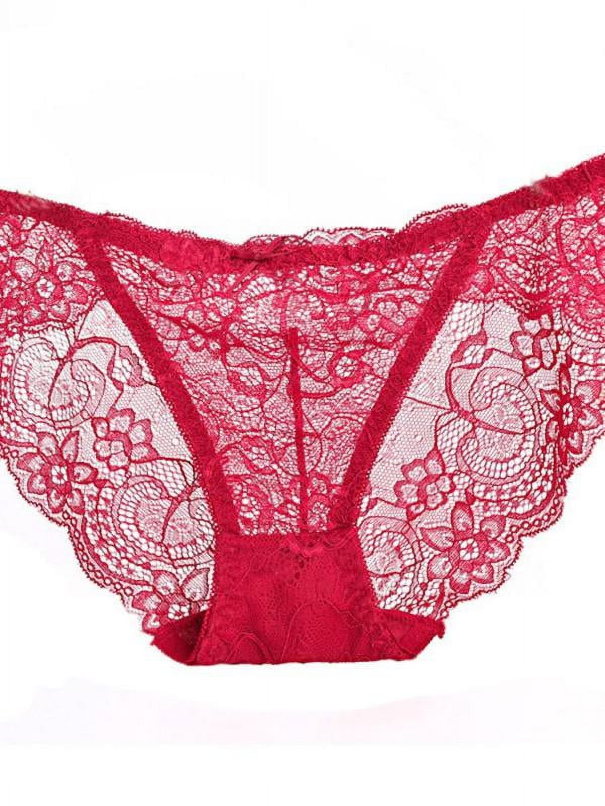 Panties Women's Lace Sexy Thong Underwear, Fashion Transparent