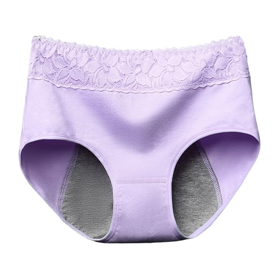 Panties for Women,Advanced 4-Layer Leakproof Menstrual Underwear for Women and Comfort,Womens Underwear,Light Purple,M