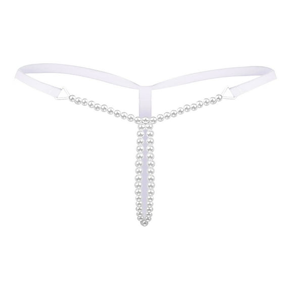 Panties for Women Couples Gift Sets Pink Lace Panties Pearl Panties One Size