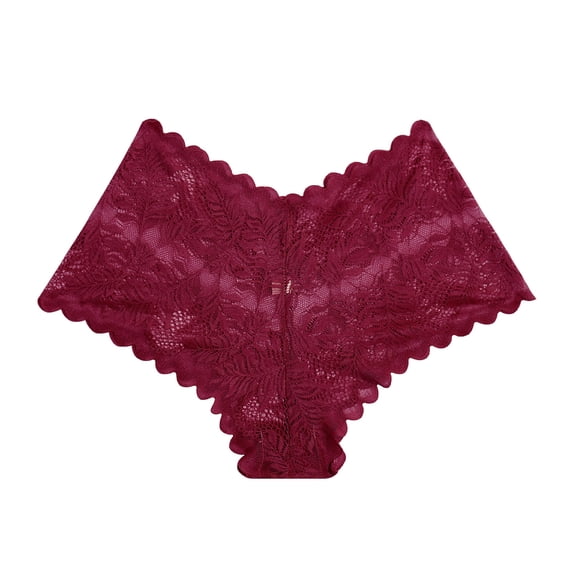 Panties for Women Cutout Lace Underwear Sheer Skin Friendly Alluring Solid Color Women Underwear