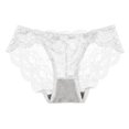 thumbnail image 1 of Panties for Women,Elegant Lace Detail Bikini Underwear for Women Comfortable and Panties,Womens Underwear,White,One Size, 1 of 4