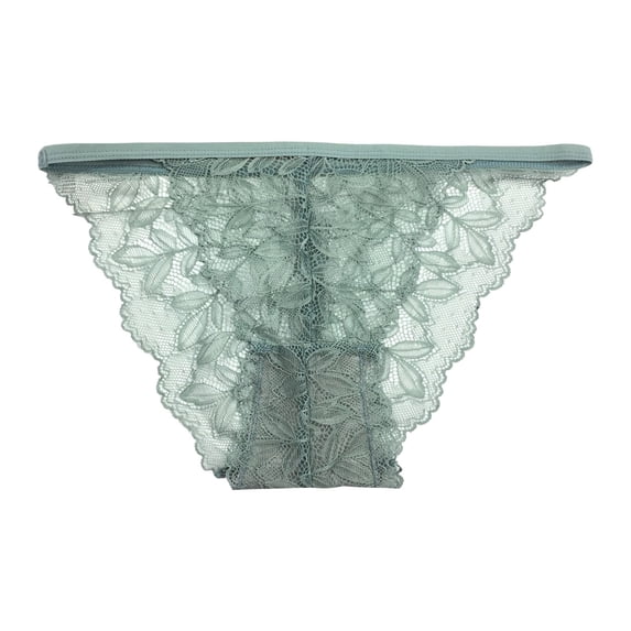 Panties for Women,Elegant Lace Panties Comfortable All-Day Wear Solid Color Apparel,Womens Underwear,Green,One Size