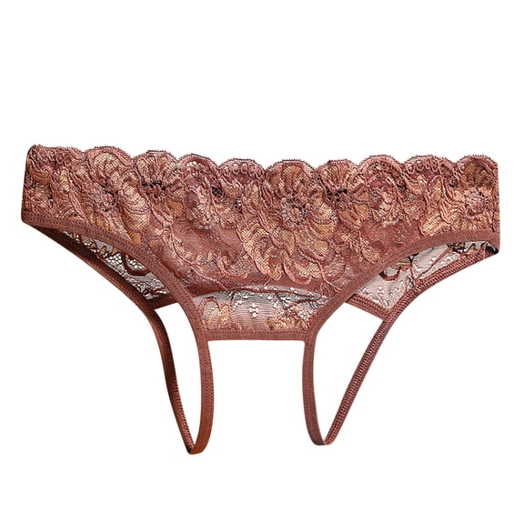 Panties for Women,Elegant Lace Underwear for Women Comfortable Seamless Briefs and Thongs Apparel,Womens Underwear,Coffee,One Size