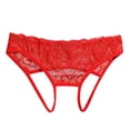 thumbnail image 1 of Panties for Women,Elegant Lace Underwear for Women Comfortable Seamless Briefs and Thongs Apparel,Womens Underwear,Red,One Size, 1 of 6