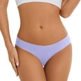 thumbnail image 1 of Panties for Women,Everyday Low Rise Sport Briefs Soft Comfortable Seamless Panty for,Womens Underwear,Purple,L, 1 of 5