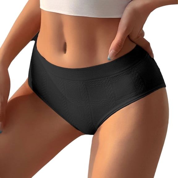 Panties for Women,Fashion Low Waist Striped Briefs Comfortable Lace Underwear for Daily Wear,Womens Underwear,Black,XL