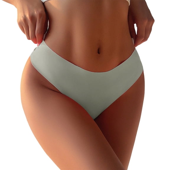 Panties for Women,Fashion Low Waist Striped Briefs for Women Comfortable Lace Trim Everyday Panties,Womens Underwear,Mint Green,L