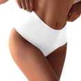 thumbnail image 1 of Panties for Women,Fashion Low Waist Striped Briefs for Women Comfortable Lace Trim Everyday Panties,Womens Underwear,White,XL, 1 of 4