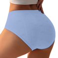 thumbnail image 1 of Panties for Women,Fashion Low Waist Striped Briefs for Women Soft Lace Trim Comfortable Underwear Everyday Wear,Womens Underwear,Blue,S, 1 of 4